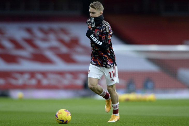  阿森纳队长厄德高荣膺月度最佳球员  